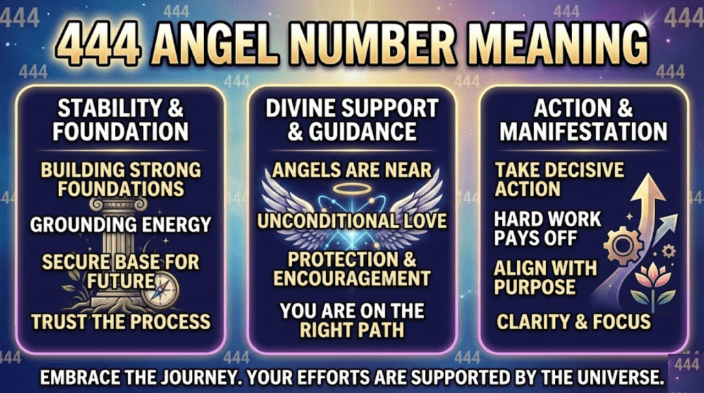 444 Angel Number Meaning